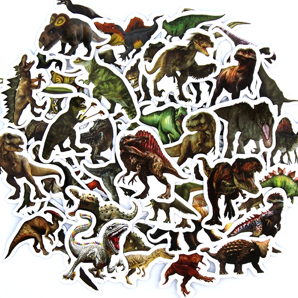 Kids Toys Laptop - 10/50/100pcs Funny Dinosaur Stickers Cartoon Decals