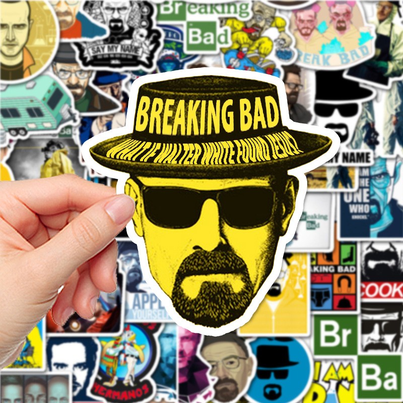 Kids Toys Laptop - 50pcs TV Show Breaking Bad Stickers