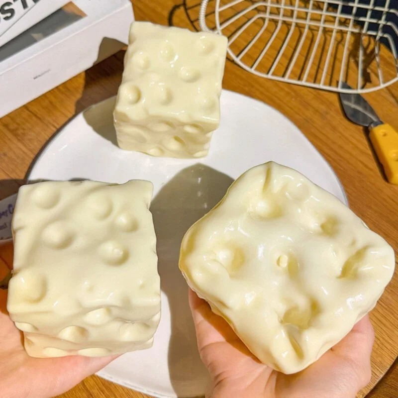 Kids Y Toys - Taba Squishy Cheese Cube Stress Ball