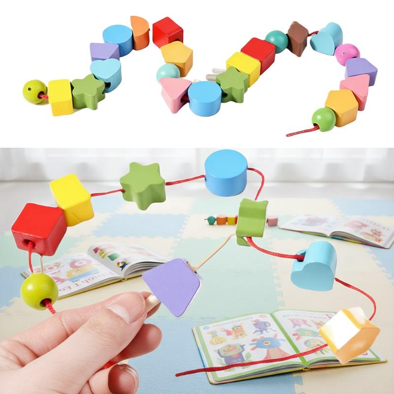Early Learning Montessori Toys - огляд і ціна Wooden Blocks Stacking