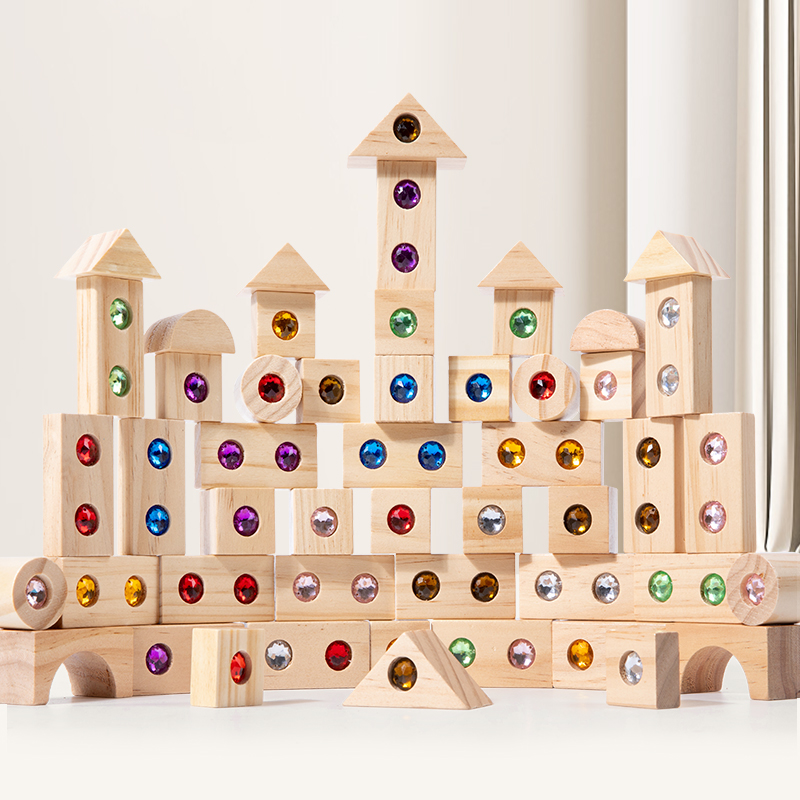 DIY Blocks Sparkling Acrylic T - огляд і ціна Wooden Blocks Stacking