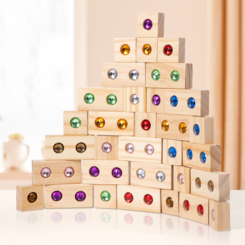DIY Blocks Sparkling Acrylic T - огляд і ціна Wooden Blocks Stacking