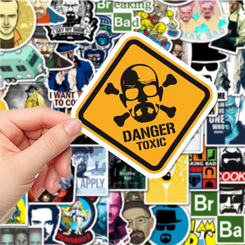 50pcs TV Show Breaking Bad Sti - огляд і ціна Kids Toys Laptop