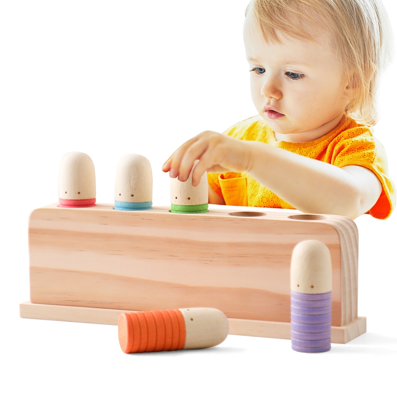 Montessori Toys Baby Wooden Bo - огляд і ціна Wooden Blocks Stacking