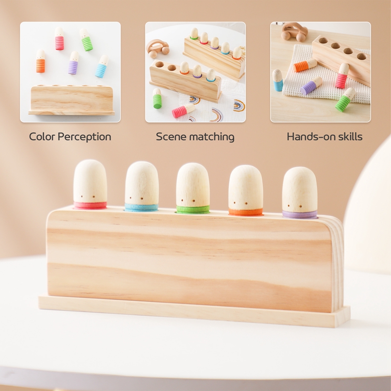 Montessori Toys Baby Wooden Bo - огляд і ціна Wooden Blocks Stacking