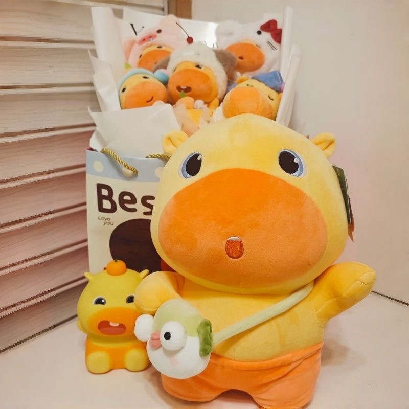 Cute Yellow Capybara Plush Dol - огляд і ціна Kids Toys Yellow