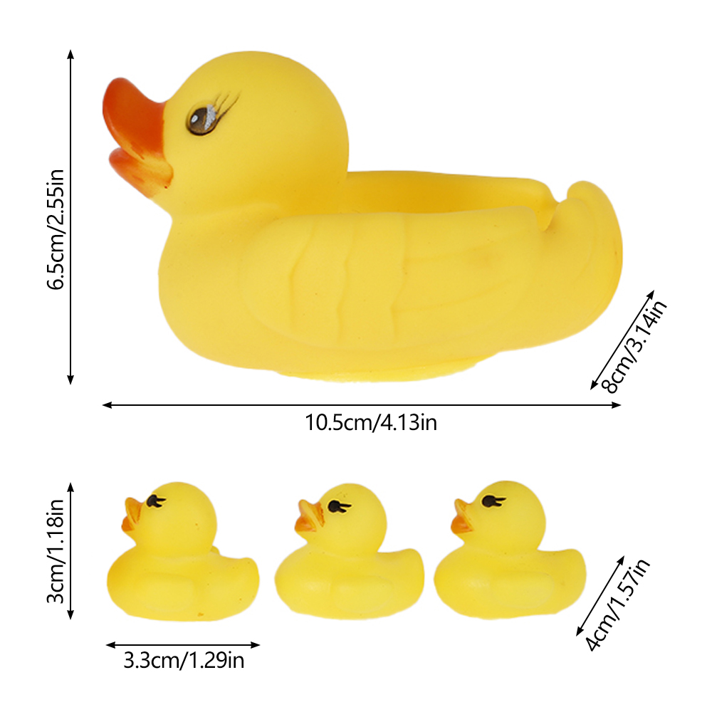 4Pcs Bath Duck Toys Yellow Duc - огляд і ціна Kids Toys Yellow