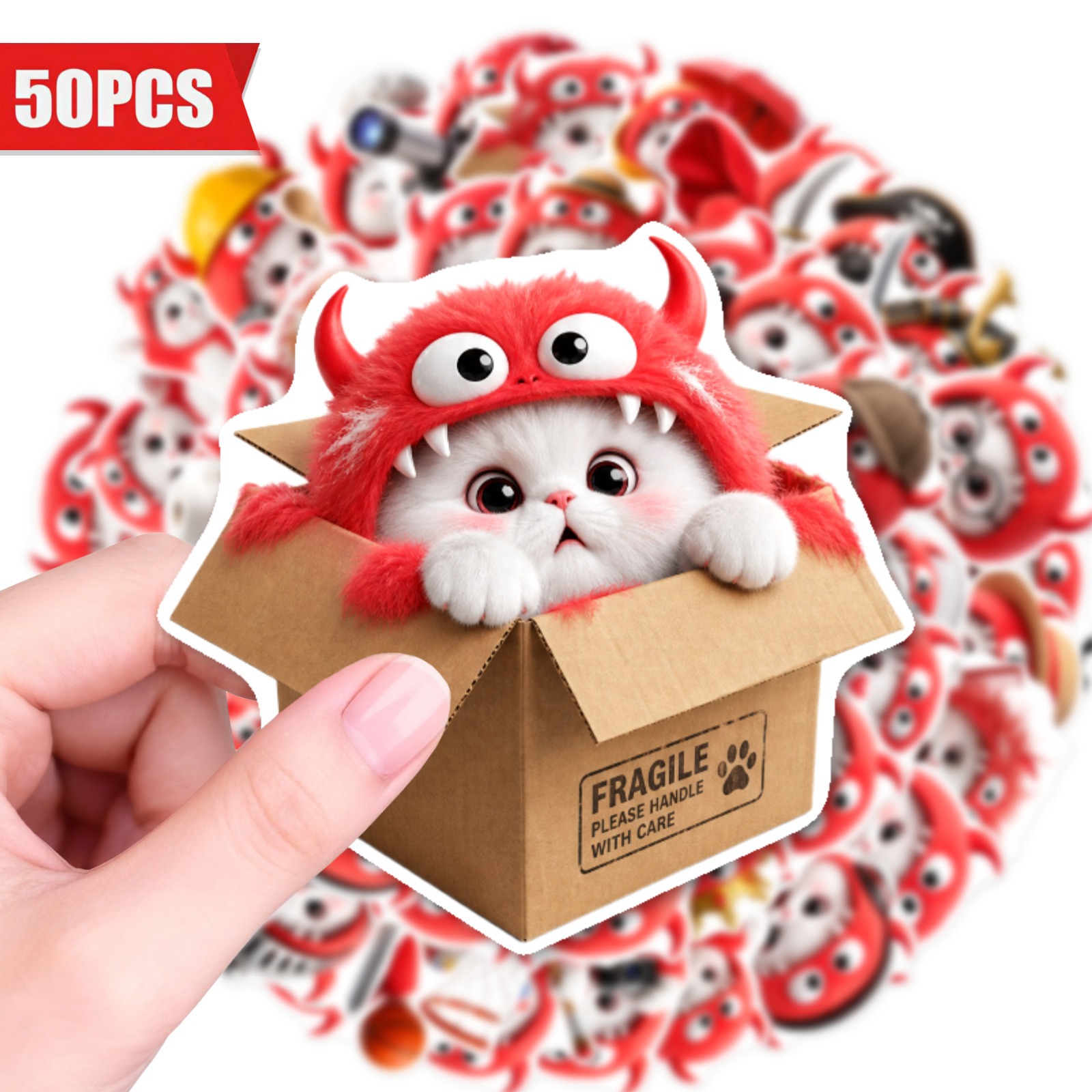 50pcs Red Plush Monster Hat Ca - огляд і ціна Kids Toys Laptop