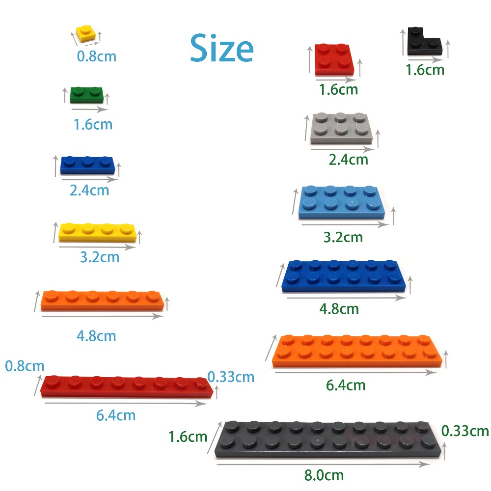 1000pcs 1x2 Dots DIY Building  - огляд і ціна Kids Toys Under 1000