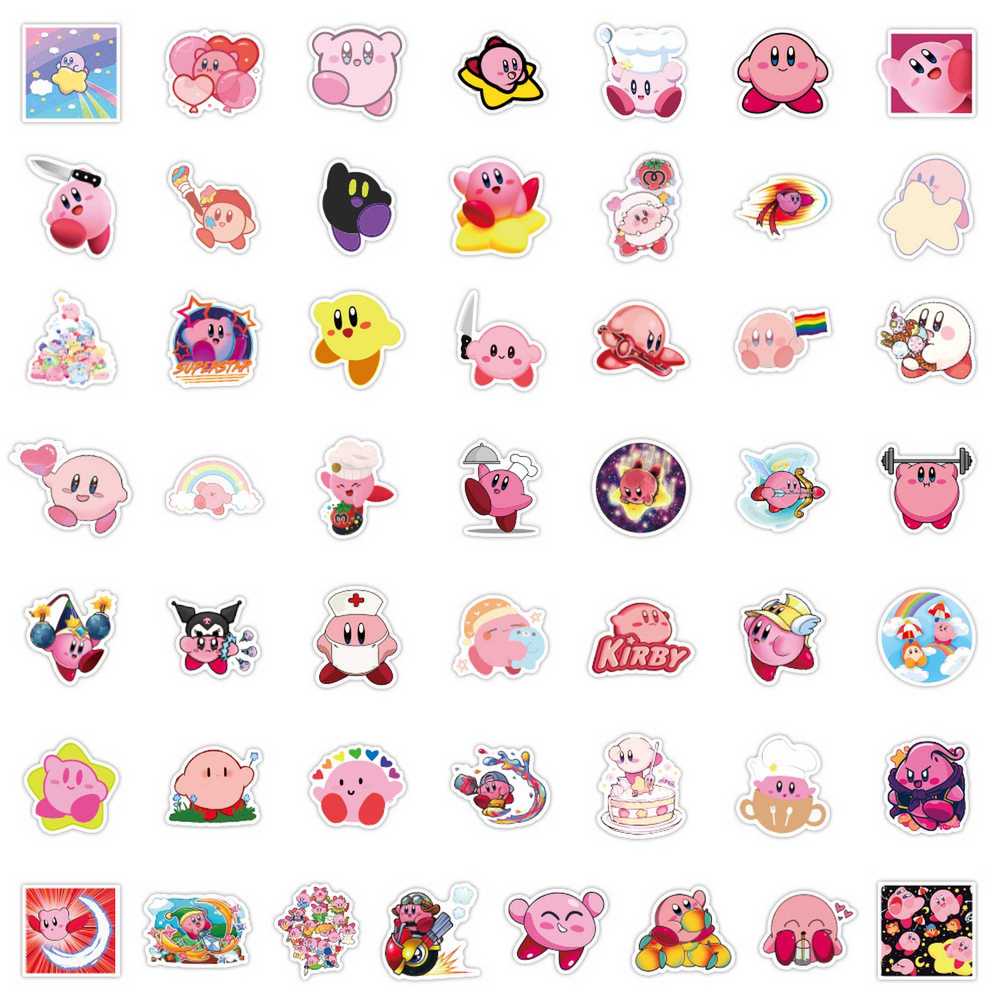 100pcs Cartoon Game Kirby Stic - огляд і ціна Kids Toys Laptop