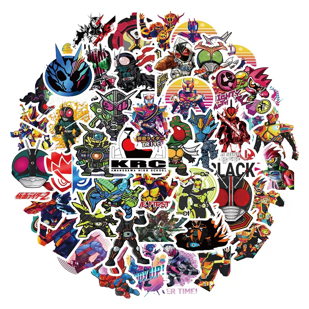 10/50Pcs Kamen Rider Cartoon A - огляд і ціна Kids Toys Laptop
