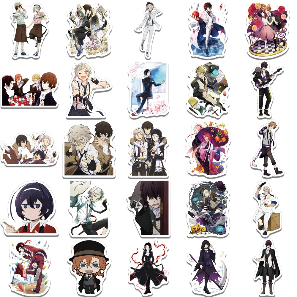 50Pcs Bungou Stray Dogs Anime  - огляд і ціна Kids Toys Laptop
