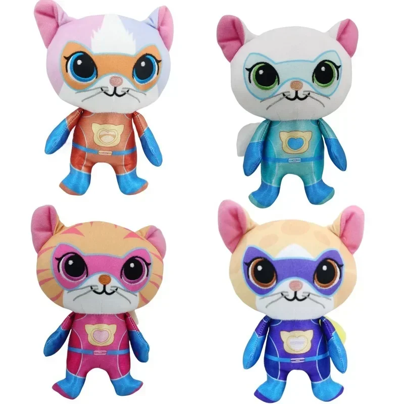 4pcs Super Kitties Team Anime  - огляд і ціна Kids Toys Yellow