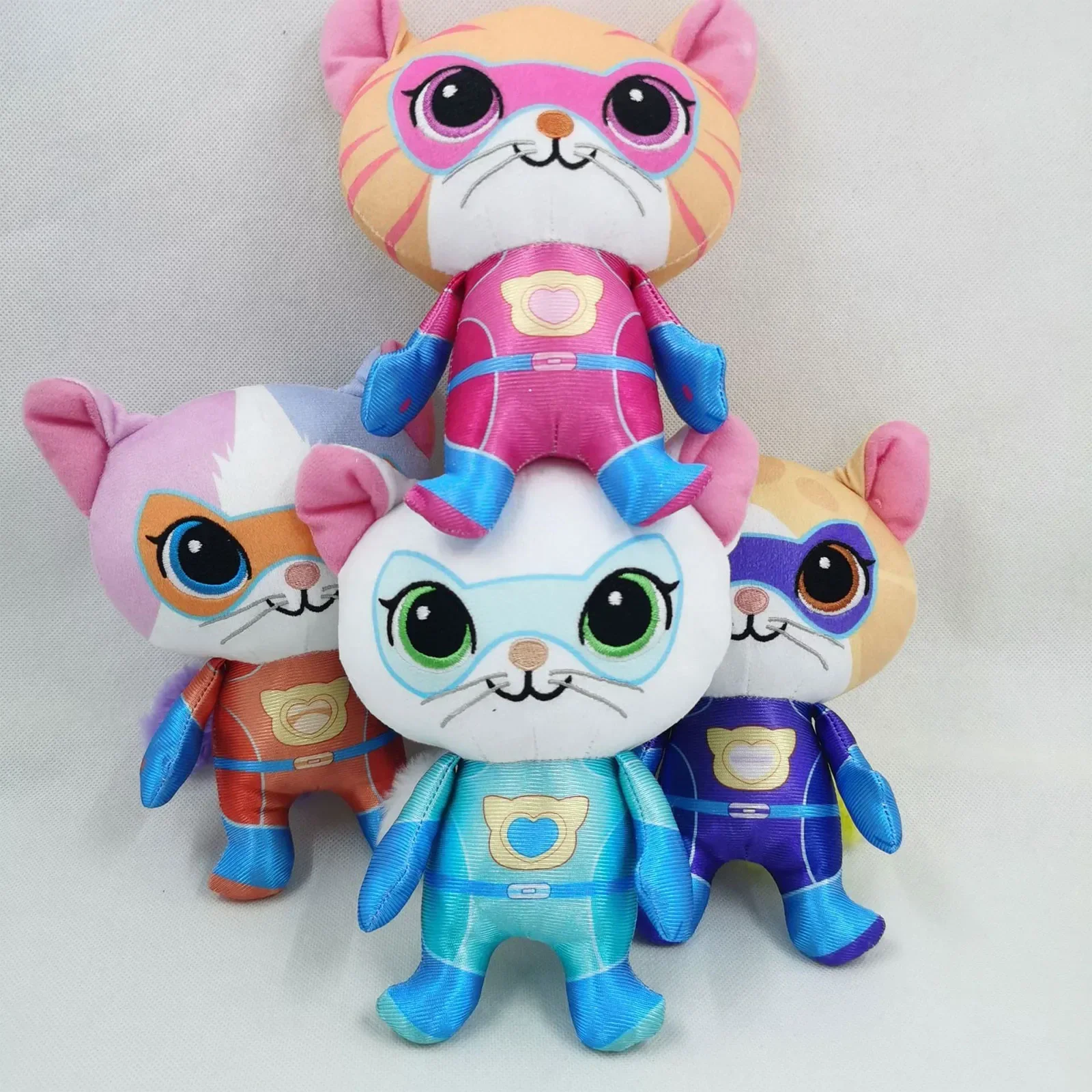 4pcs Super Kitties Team Anime  - огляд і ціна Kids Toys Yellow