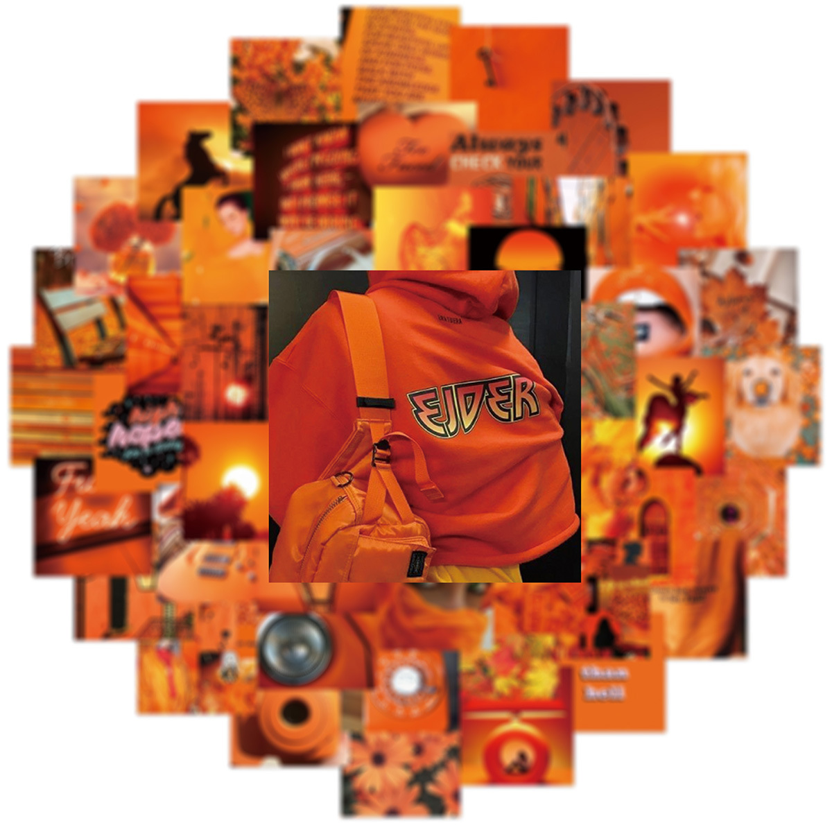 50Pcs Vsco Girls Cute Orange S - огляд і ціна Kids Toys Laptop