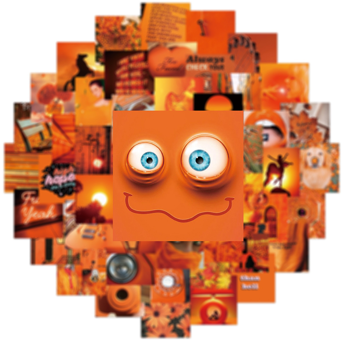 50Pcs Vsco Girls Cute Orange S - огляд і ціна Kids Toys Laptop