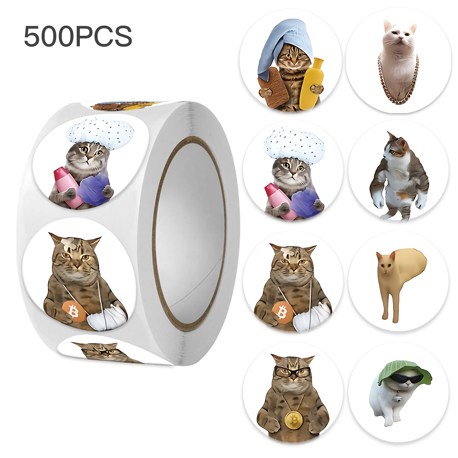 100-500pcs Funny Cat Graffiti  - огляд і ціна Kids Toys Laptop