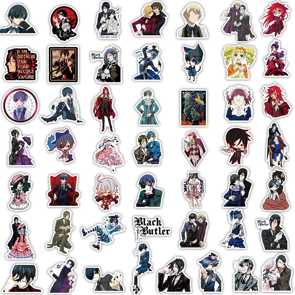 100Pcs Black Butler Anime Stic - огляд і ціна Kids Toys Laptop
