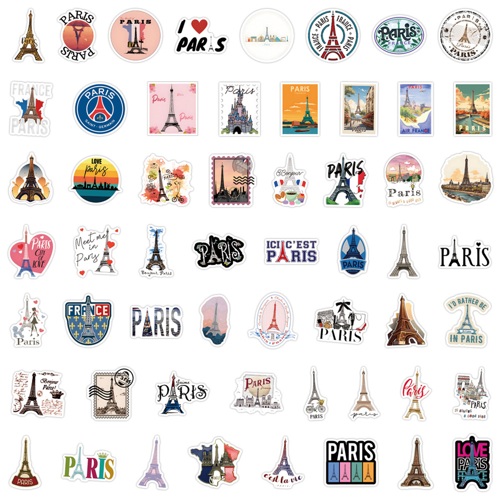 110PCSFrance Paris Stickers Tr - огляд і ціна Kids Toys Paris