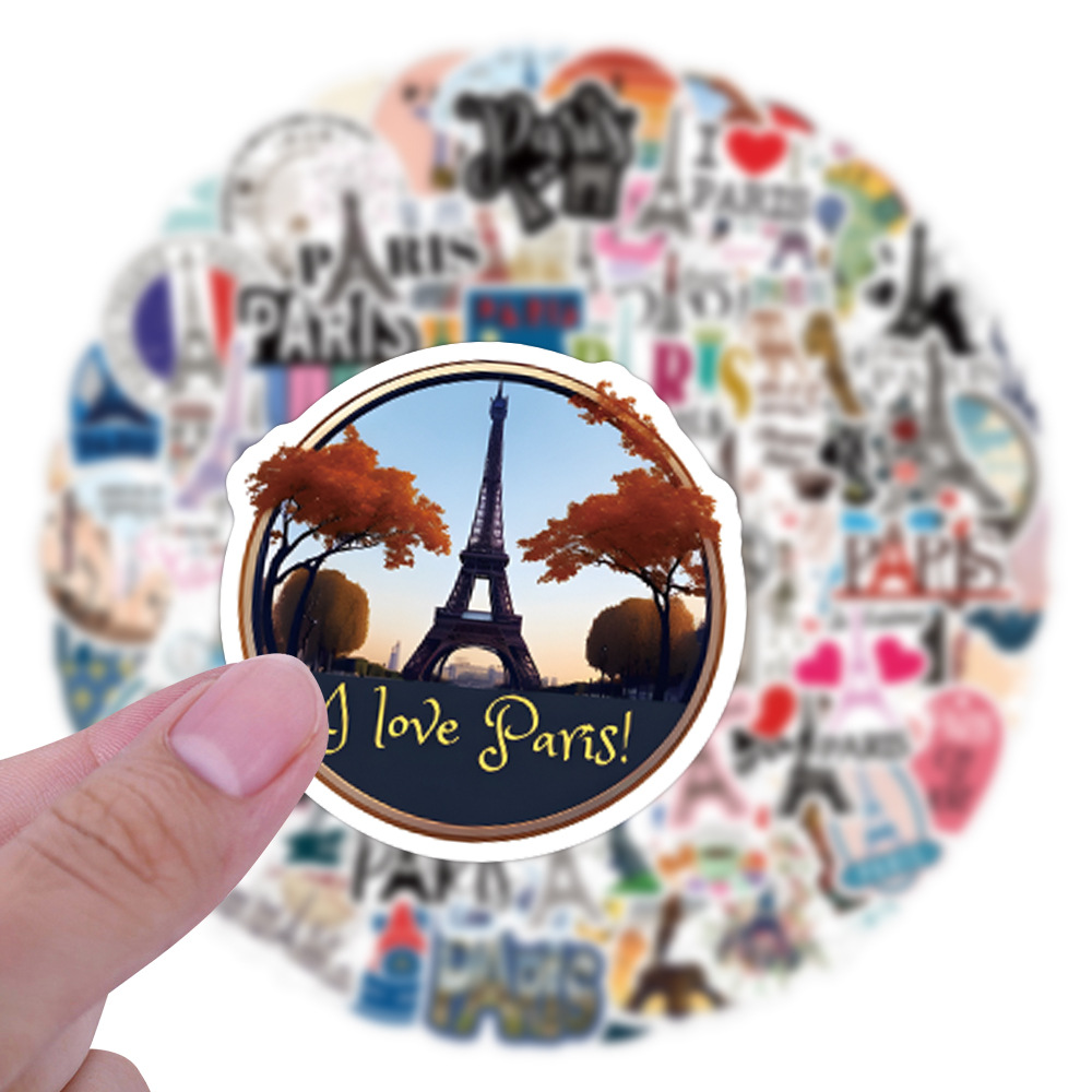 110PCSFrance Paris Stickers Tr - огляд і ціна Kids Toys Paris