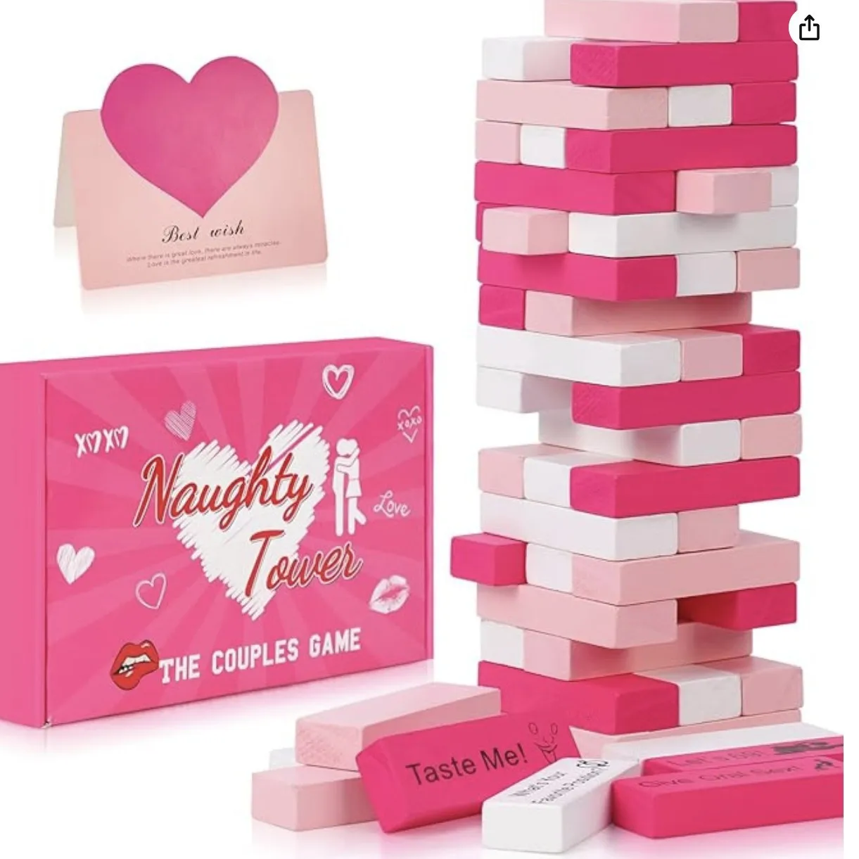 48PCS Block Tower Game Couple  - огляд і ціна Wooden Blocks Stacking