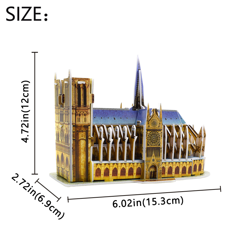 3D Puzzle Notre Dame De Paris  - огляд і ціна Kids Toys Paris