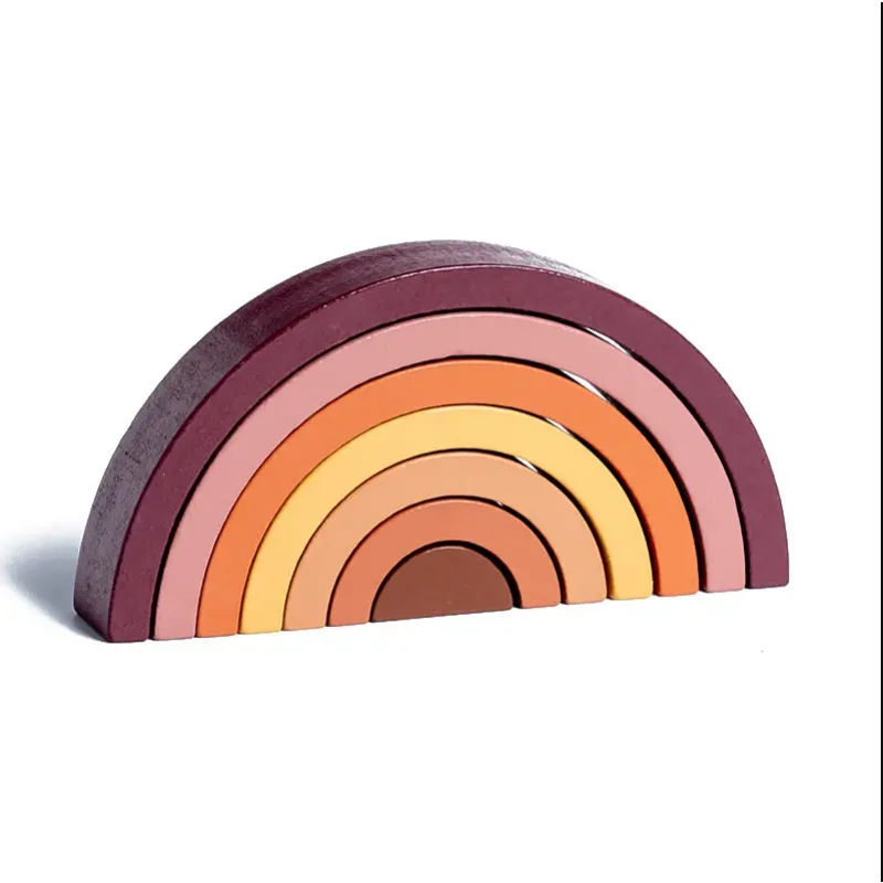 Arch Bridge Rainbow Wooden Bui - огляд і ціна Wooden Blocks Stacking