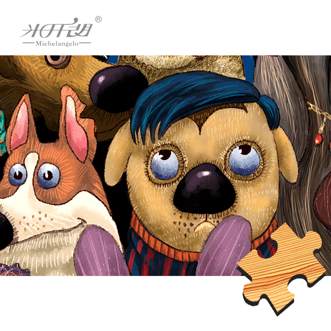 Michelangelo Wooden Jigsaw Puz - огляд і ціна Kids Toys Under 1000