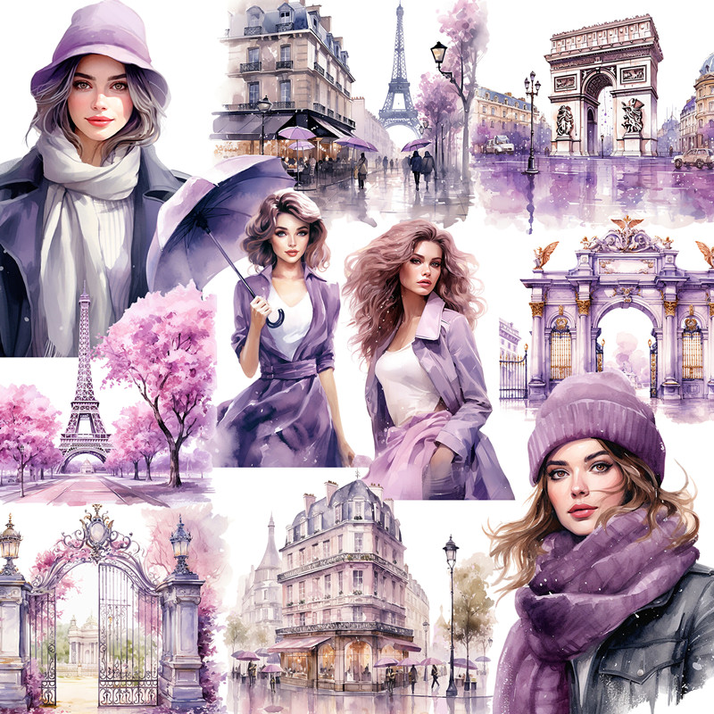 Purple Paris Stickers Crafts A - огляд і ціна Kids Toys Paris
