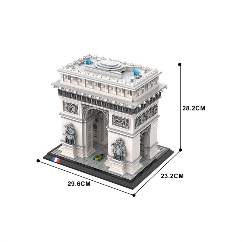 4445PCS Arc de Triomphe Model  - огляд і ціна Kids Toys Paris