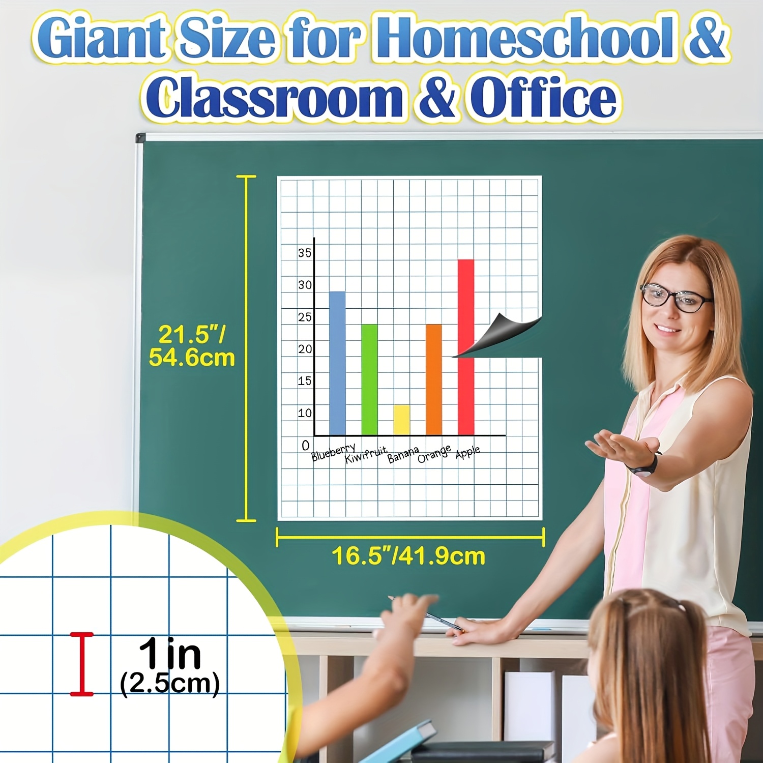 Large Magnetic Grid Writing Bo - огляд і ціна Magnetic Drawing Board