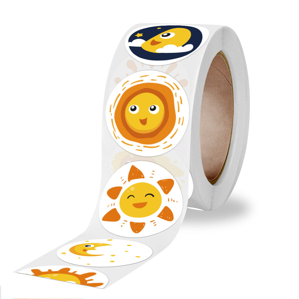 50-500 Pcs Smile Face Sticker  - огляд і ціна Kids Toys Yellow