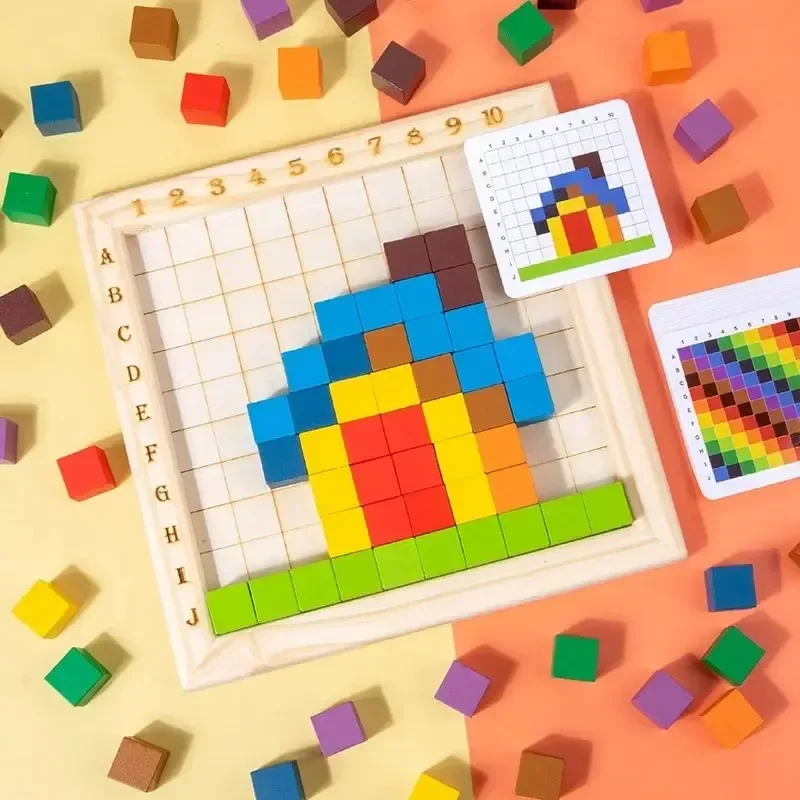 Montessori Color Counting Buil - огляд і ціна Kids Toys Under $10